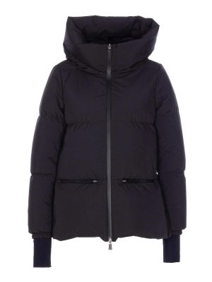 HERNO: padded jackets - Black Short Down Jacket With Zip Closure