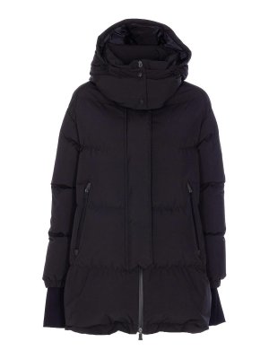 HERNO: padded jackets - Black Copped Down Jacket