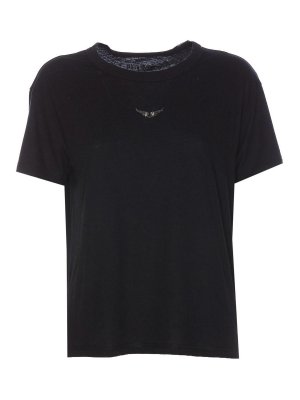 ZADIG&VOLTAIRE: t-shirt - T-shirt di Zadig & AmpvoltAire Black Marta