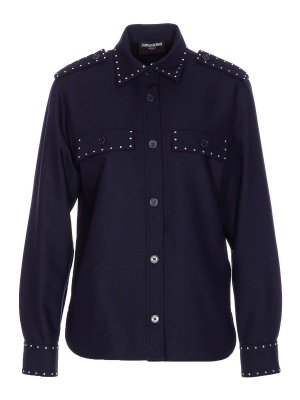 Zimmermann Ascension Manstyle Silk Shirt | 3498TSS253BLCMINFLO