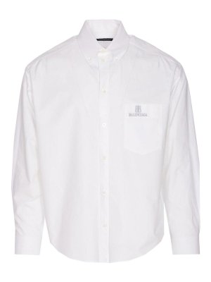 BALENCIAGA: Camisas - Camisa - Blanco