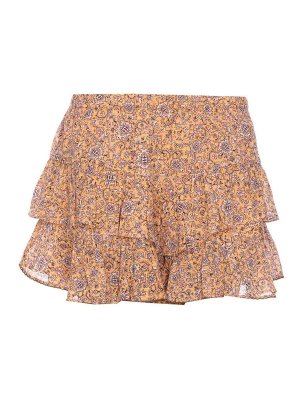 ミニスカート PHILOSOPHY DI LORENZO SERAFINI PHILOSOPHY DI LORENZO SERAFINI Cutout twisted floral-print