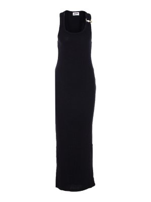 国内発送☆送料関税込【JIL SANDER】Black Cupro Long Dress Jil Sander Cupro Long Dress - Black - Women | J03CT0442J65248001
