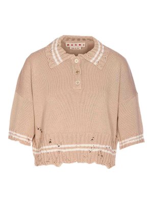 Marni: クルーネック - クルーネック - ヌードカラー