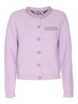 Self Portrait: Cardigans - Cardigan - Violet