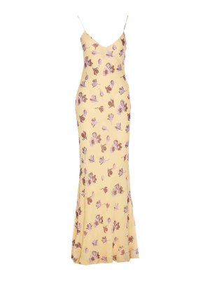 Self Portrait: Maxikleider - Maxikleid - Gelb
