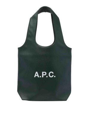 A.P.C.: Handtaschen - Shopper - Grün