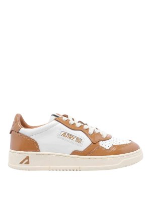 AUTRY: trainers - Brown Medalist Low Sneakers