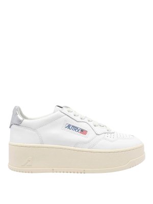 AUTRY: trainers - White Medialist Platform Sneakers