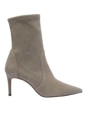 Stuart Weitzman: ankle boots - Smokey Taupe Stuart Power Pump Booties
