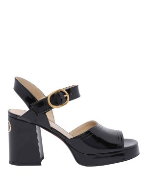 サンダル・ミュール ALEXANDER WANG NIA BALLCHAIN FLAT SANDALS Alexander Wang Nia Ballchain Flat Sandals - Black | 30325S005001