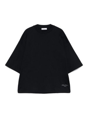 DANIELE FIESOLI: crew necks - Blue Crew Neck Cotton T-Shirt