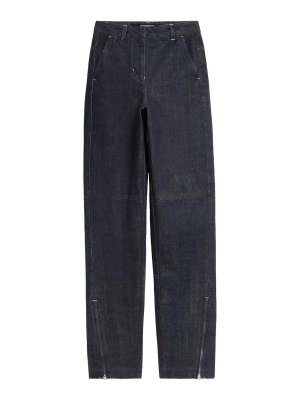 JACQUEMUS: bootcut jeans - The De-Nmes Jeans With Zip