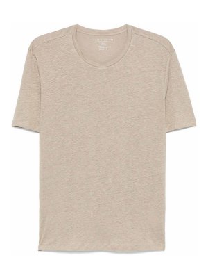 Majestic Filatures: casual trousers - Light Brown Lienen Blended