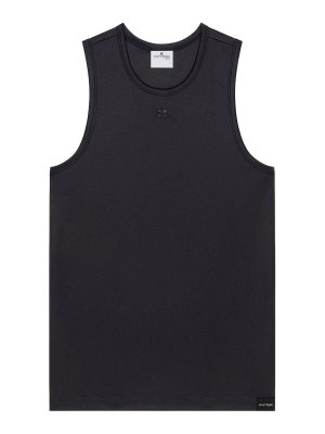 Courreges: Pull col rond - Pull Col Rond - Noir