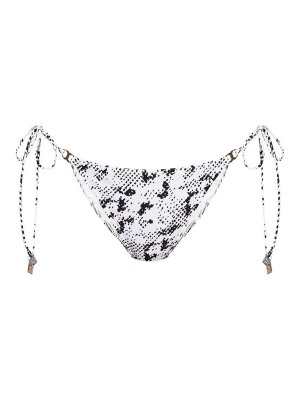TORY BURCH: bikinis - Slip Bikini In Print Black And White