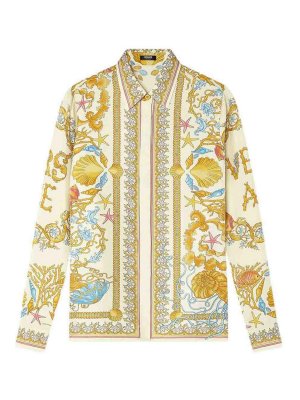 VERSACE: camicie - Camicia di seta fatta