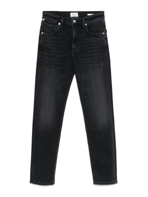 AGOLDE: straight leg jeans - Black Straight Jeans