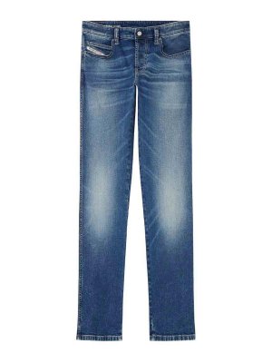 DIESEL: Bootcut - Bootcut Jeans - Blau