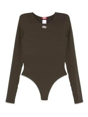 DIESEL: crew necks - Dark Green  Bodysuit