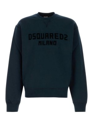 DSQUARED2: Strickpullover mit Rundhalsausschnitt - Rundhalspullover - Schwarz