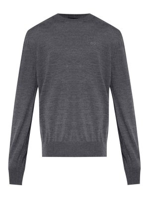 DSQUARED2: Pull col rond - Pull Col Rond - Gris