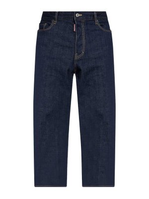 DSQUARED2: bootcut jeans - Blue Wide Leg Jeans