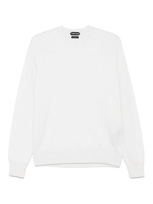 TOM FORD: crew necks - White Crewneck Sweater