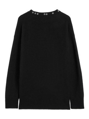 JIL SANDER: Suéteres con cuello pico - Suéter Cuello Redondo - Negro
