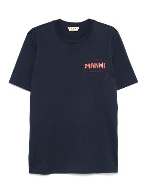 Tシャツ・カットソー DANIELE FIESOLI Men T Shirts SE1200 0042 BLUE Daniele Fiesoli Blue Crew Neck T-Shirt - Blue - Men | SE12040042