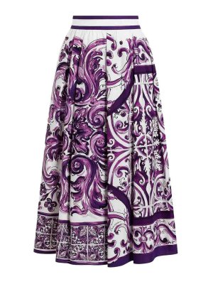 スカート Balmain Long Skirt In White Viscose Blend Balmain Long Skirt In White Viscose Blend - White