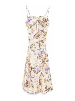 ZIMMERMANN: knee length dresses - Coco Tie Front Midi Dress