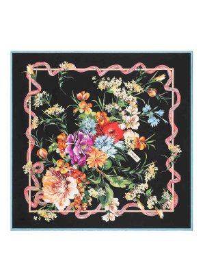 スカーフ Dolce & Gabbana Bandeau floral print (FS215AGDC7B HS5PC) Silk twill bandeau in Print for Women | Dolce&Gabbana® US