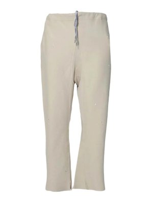 Maison Margiela: トラウザーショーツ - ショートパンツ - ベージュ