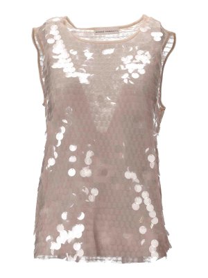 NICCOLO' PASQUALETTI: Tops & Tank tops - Carta Tank - Paillettes
