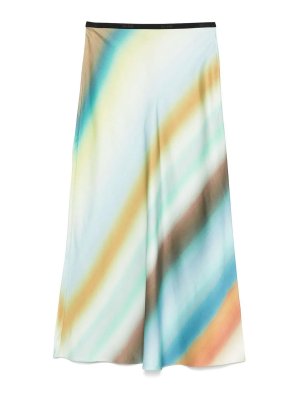 PAUL SMITH: Knee length skirts & Midi - Watercolour-Effect Midi Skirt