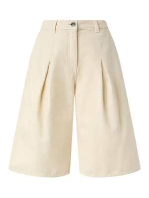 ショートパンツ MONCLER Women Shorts  Burmudas K10932B0001954A36 235 KHAKI Camel Beige Cotton Gabardine Bermuda Shorts - Trousers