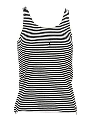 SAINT LAURENT: Tops & Tank tops - Tank Top Broderie Ca