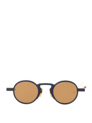 THOM BROWNE: sunglasses - Acetate Round Sunglasses