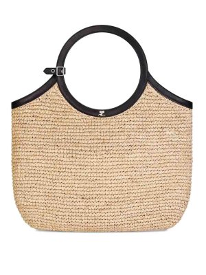 Courreges: Sacs à main - Sac Cabas - Beige