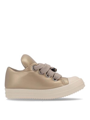 Rick Owens ゴールド ハイカット スニーカー レディース レザー Rick Owens shoes for Women | SSENSE