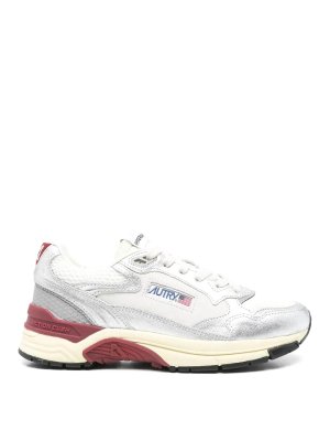 AUTRY: trainers - Sneakers Hyperway Low Silver Bordeaux