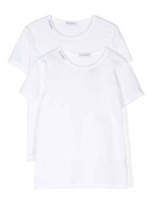 Dolce & Gabbana Jr: Camisetas - Camiseta - Blanco