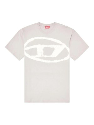 DIESEL: T-shirts - T-Shirt - Gris Clair