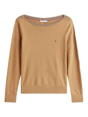 TOMMY HILFIGER: Pull col rond - Pull Col Rond - Marron Foncé