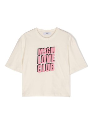 M.S.G.M. KIDS: T-shirts - T-Shirt - Crème
