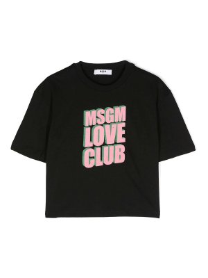 M.S.G.M. KIDS: T-shirts - T-Shirt - Noir
