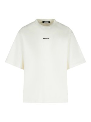BARROW: t-shirts - White Cotton T-Shirt