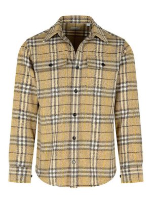 BURBERRY: shirts - Vintage Beige Wool Shirt