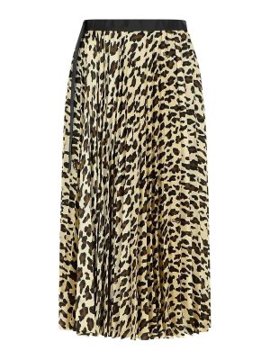 Sacai: Knee length skirts & Midi - Beige Polyester Skirt